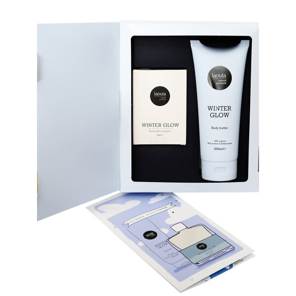 LAOUTA NATURAL  PRODUCTS Winter Glow Set mit Bodybutter und Körperöl