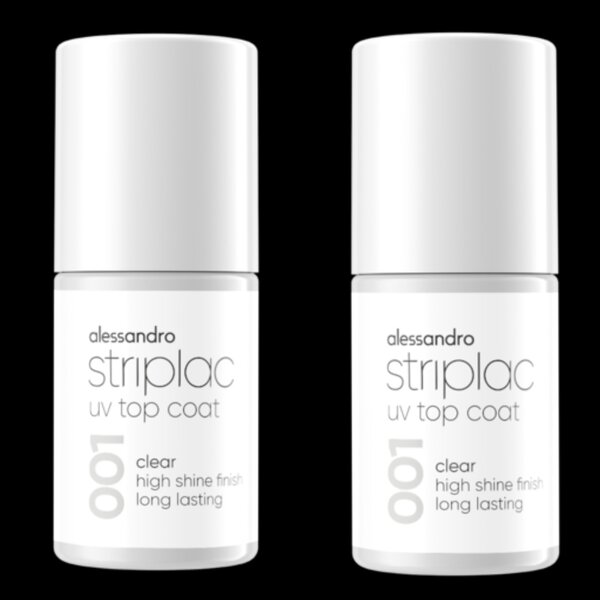 Alessandro Striplac Topcoat 6,5 ml Gel-Nagellack-Duo-Vorteilsset