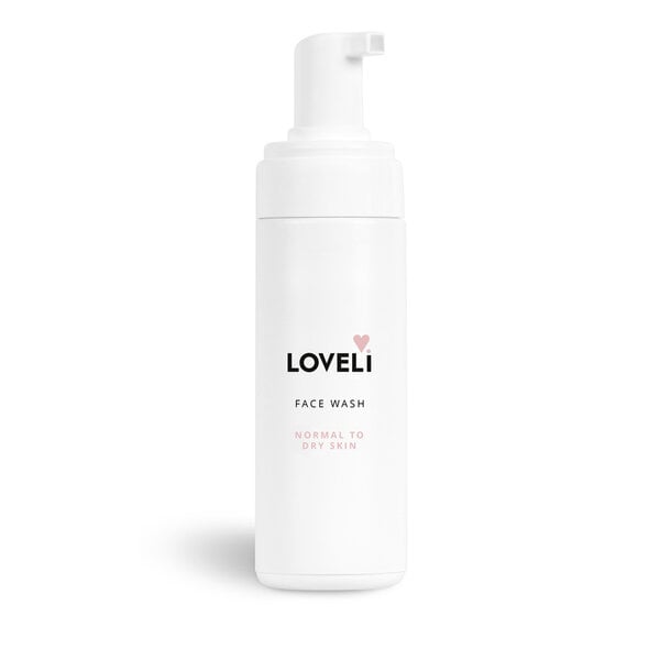 Loveli Facewash - milde gezichtsreinging foam voor normaal tot droge huid 150ml