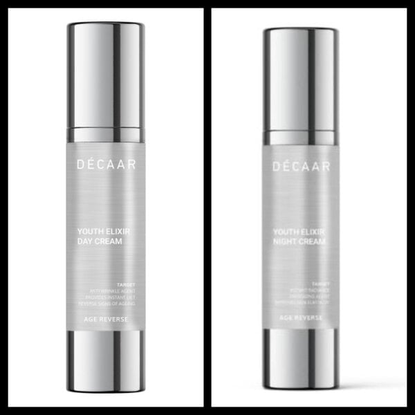 Decaar   Youth Elixer Duo day & night creme - dag en nachtcreme voordeel ser voor de rijpere huid - vermidnert fijne lijntjes en hudiverslapping