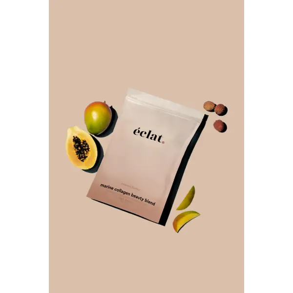 Eclat.  Marine Collagen Booster Tropical mit Vitamin D als Geschenk