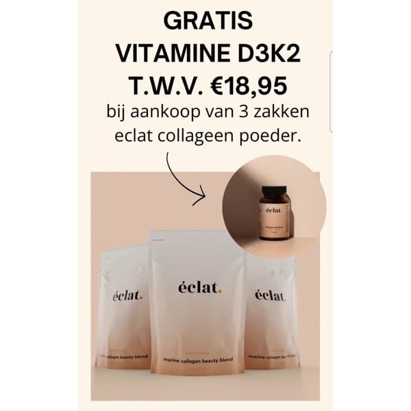 Eclat.  Marine Collagen Booster Tropical mit Vitamin D als Geschenk