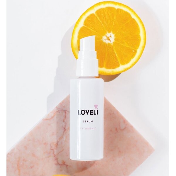 Loveli Vitamine C Serum  - gezichtserum dat de huid een enorme oppepper geeft - laat een doffe vermoeide huid weer stralen 30ml