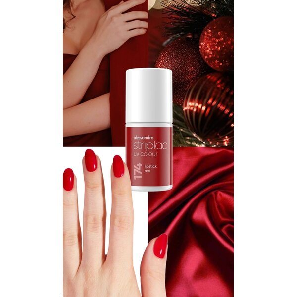 Alessandro Striplac UV Colour 174 Lipstick Red 6.5ml