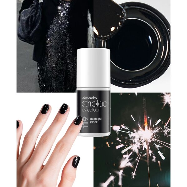 Alessandro Striplac UV Colour 119 Midnight Black 6,5 ml