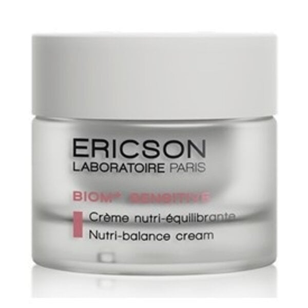 Ericson Laboratoire BIOM+ Sensitive Nutri Balance Creme – pflegende Creme für gerötete Haut – bei Couperose oder Rosazea – beruhigt und mindert Rötungen 50 ml