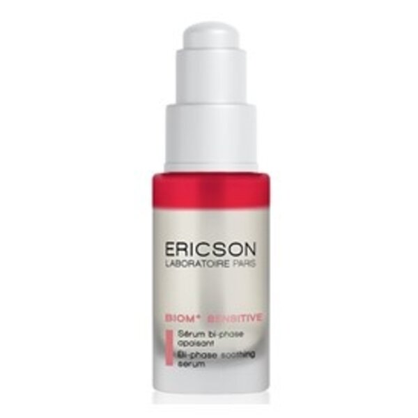 Ericson Laboratoire Biom+ Sensitive Bi-Phase Soothing Serum – Gesichtsserum für gerötete Haut bei Couperose oder Rosazea – beruhigt und mindert Rötungen, 30 ml