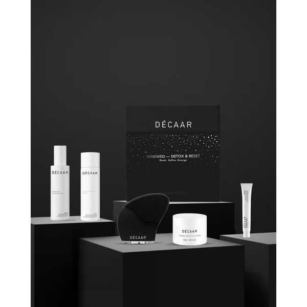 Decaar  Detox & reset set met gezichtsreinging, scrub facebrush en gezichtsmasker