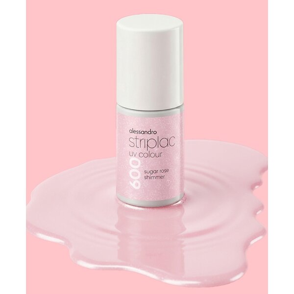 Alessandro Striplac UV Colour  Kiss Me 600 Sugar Rose Shimmer