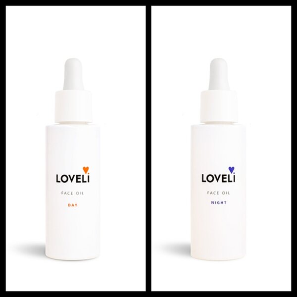 Loveli Duo Face Oil Day & Night – Gesichtsöl für Tag und Nacht – pflegendes Gesichtsöl