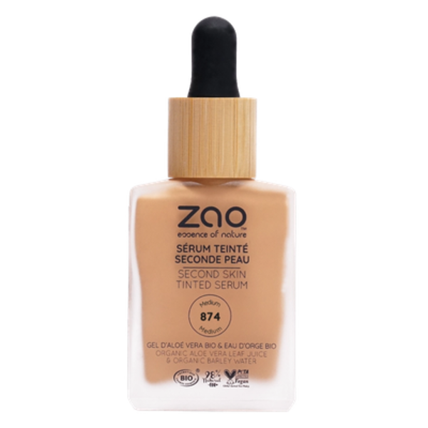 ZAO Skincare & Make-up  Second Skin Tinted serum - serum foundation  874 - 30ml