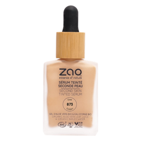 ZAO Skincare & Make-up  Second Skin Tinted Serum – Serum-Foundation 873 – 30 ml