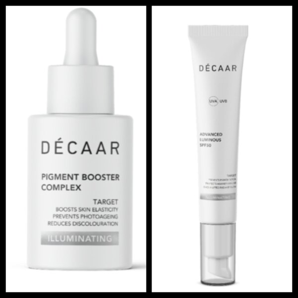Decaar  Pigment Duo - Pigment Booster + Advanced SPF 50 - voordeelduo voor pigmentvlekken - serum tegen pigmentvlekken en een zonbescherming