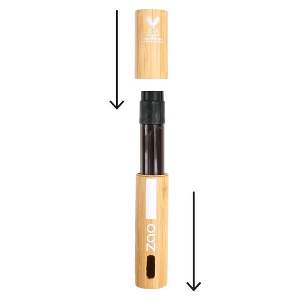 ZAO Skincare & Make-up  Waterproof mascara No Drama zwart  250  navulling voor PFAS vrije waterproofmascara  - 7ml