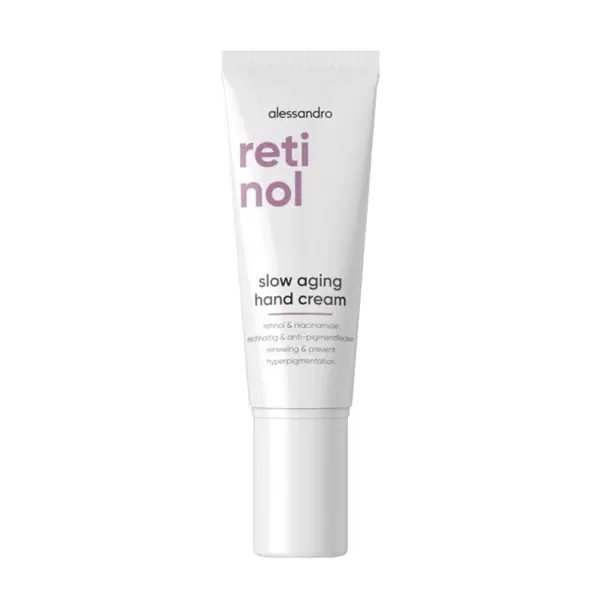 Alessandro Retinol Slow Aging Handcreme – mindert die Hautalterung an den Händen, 50 ml