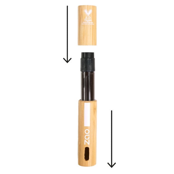 ZAO Skincare & Make-up  Waterproof mascara  bruin + primer voor lange en volle wimpers
