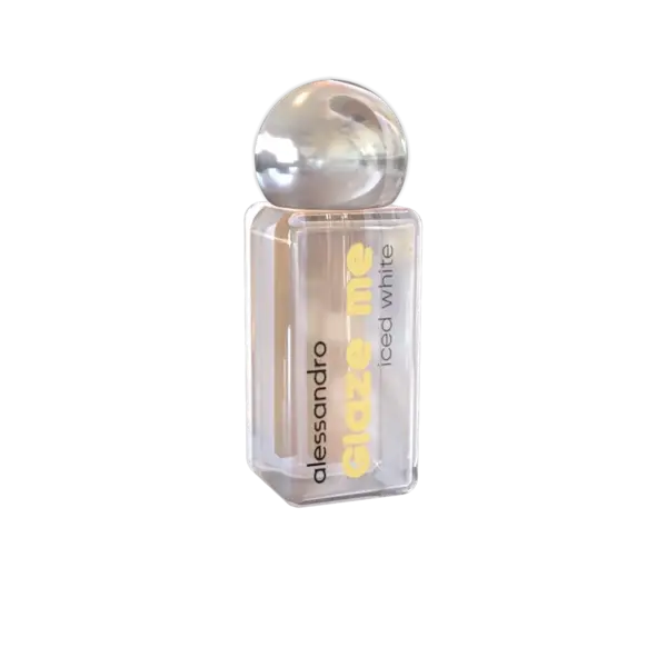 Alessandro Striplac Glaze mit Pigment „Ice White“ für einen schönen Glanz auf den Nägeln – Nailart 3 ml