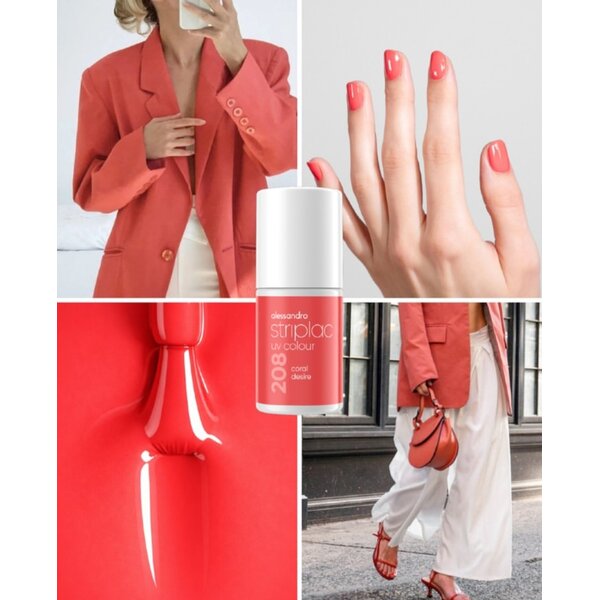 Alessandro Striplac UV Colour 208 Coral Desire 6.5ml
