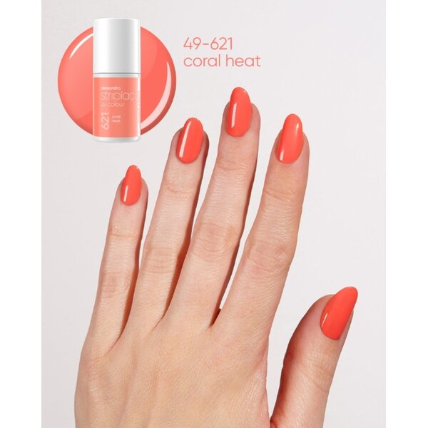 Alessandro Striplac UV Colour Sunset Glow Coral Heat 621 – 6,5 ml