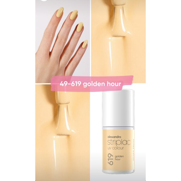 Alessandro Striplac UV Colour Sunset Glow Golden Hour 619 – 6,5 ml