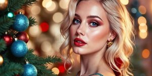 Kerst make-up look