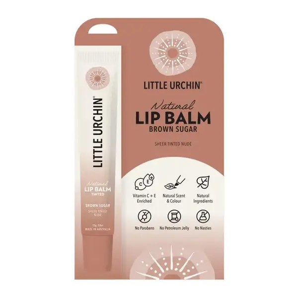 Little Urcrin Natural Lipbalm Tinted Brown Sugar 15ml