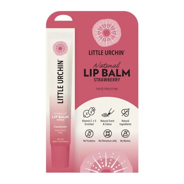 Little Urcrin Natural Lipbalm Tinted Strwberry 15ml