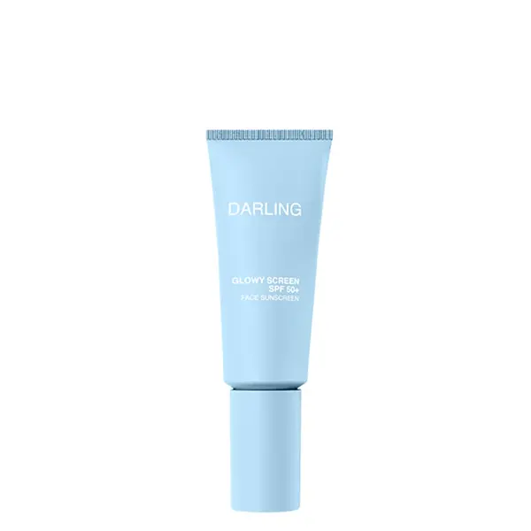 Darling suncare Glowy Screen  zonnebrand voor het gezicht SPF 50+ 40ml - zonbescherming - geeft een mo oie glans op de huid