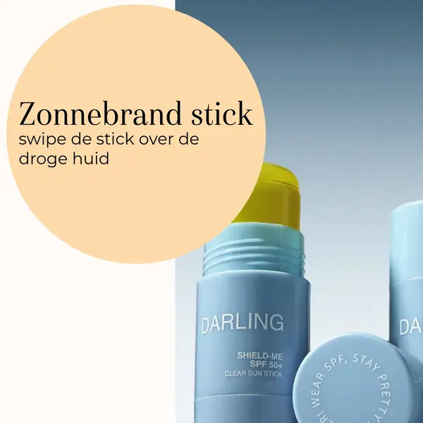 Darling suncare Shield-Me SPF 50+ – Clear Sun Stick 17 g – Sonnenschutz, Sonnencreme-Stick – hoher Lichtschutzfaktor