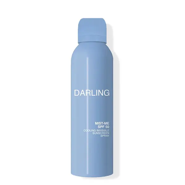 Darling suncare Mist Me – LSF 50 – 150 ml Kühlendes, unsichtbares Sonnenspray – kühlende, transparente Sonnencreme – Sonnenschutz – als Spray – transparent – leicht – kein weißer Film – feuchtigkeitsspendend und erfrischend 150 ml
