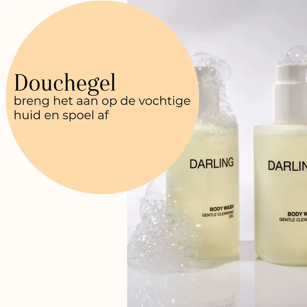 Darling suncare Feuchtigkeitsspendendes Duschgel 225 ml – Sanfte Reinigung, feuchtigkeitsspendend – für empfindliche Haut – mildes Duschgel