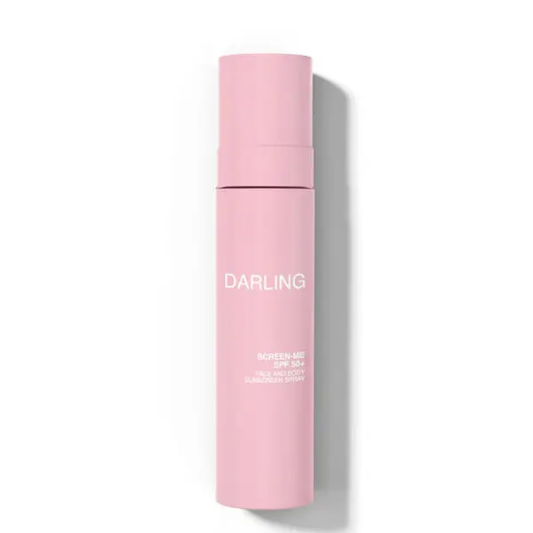 Darling suncare Screen-Me Spray SPF 50 zonnebrand - zonbescherming - in sprayvorm - transparant - licht gewicht - geen witte waas - hydraterend en verfrissend 150ml
