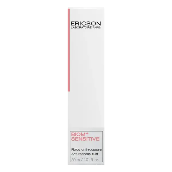 Ericson Laboratoire BIOM+ Sensitive Anti-Redness-Fluid – das perfekte Fluid bei geröteter Haut wie Couperose oder Rosazea – beruhigt – gleicht den Teint aus – regeneriert die Haut – spendet Feuchtigkeit 30 ml