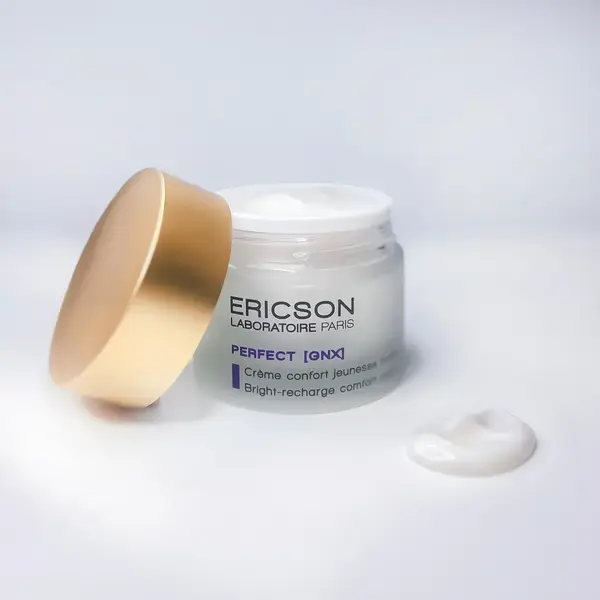 Ericson Laboratoire Perfect GNX Bright Recharge Komfortcreme – sanfte Pflege für trockene Haut mit Pigmentflecken, 50 ml