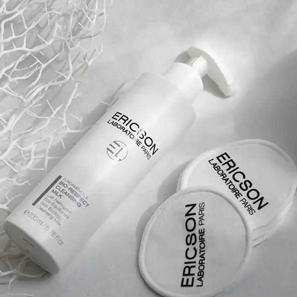 Ericson Laboratoire Fundamentals Bio Respect Reinigungsmilch – milde Reinigungsmilch für jeden Hauttyp, 200 ml