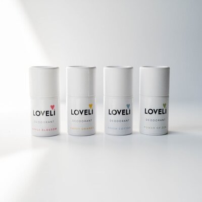 Wie verwendet man das Loveli Mini-Deodorant?