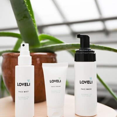 Loveli-Produkte für normale bis fettige Haut