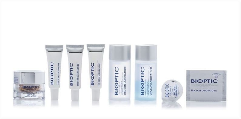 Falten und Tränensäcke um die Augen; Bioptic