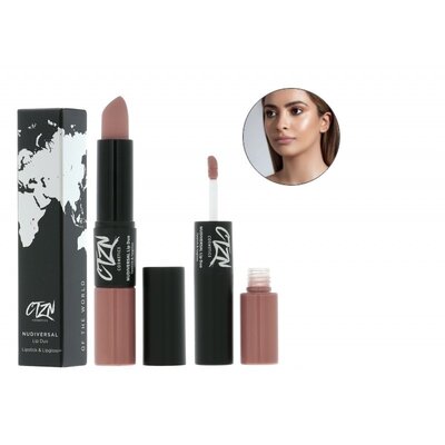 Nude Lippenstift mit perfekt passendem Nude Lipgloss