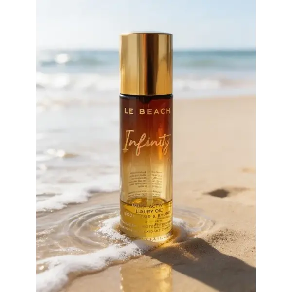Le Beach Infinity Multiactive Luxury Oil – Körperöl, Haaröl, Badeöl, Massageöl, Nagelhautöl