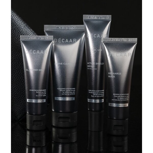 Decaar  Silent Fortitude totale voordeelset - complete set voor de mannen met reiniging, verzorging, zonbescherming en gezichtsmasker