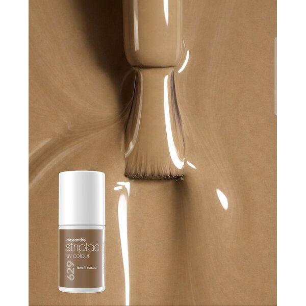 Alessandro Striplac Iced Mocha 629-6.5ml- bruine nagellak