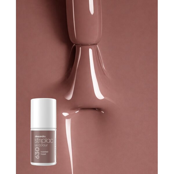 Alessandro Striplac Roasted hazel 630 - 6.5ml bruine nagellak