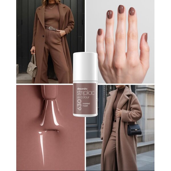 Alessandro Striplac Roasted Hazel 630 – 6,5 ml brauner Nagellack