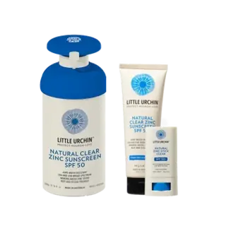 Natürlicher Sonnenschutz  Natural Clear Zink LSF 50  Vorteils-Trio