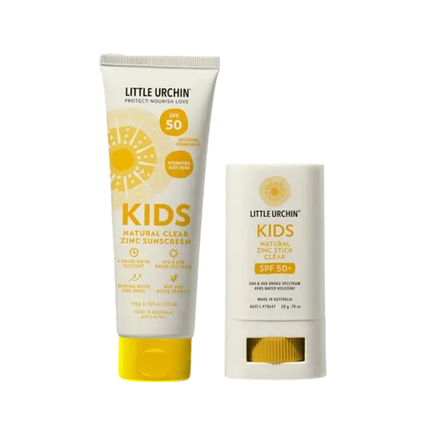 Little Urcrin Natürliche Sonnencreme  For Kids Natural Clear Zink LSF 50  DUO – der beste Sonnenschutz für Kinder mit einem natürlichen Sonnenfilter.  - Copy
