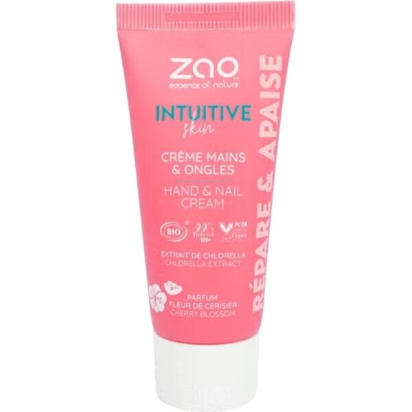 ZAO Skincare & Make-up  Intuitive hand & nail cream Cherry Blossom 30ml - fijne handcreme met 100% natuurlijke ingredienten