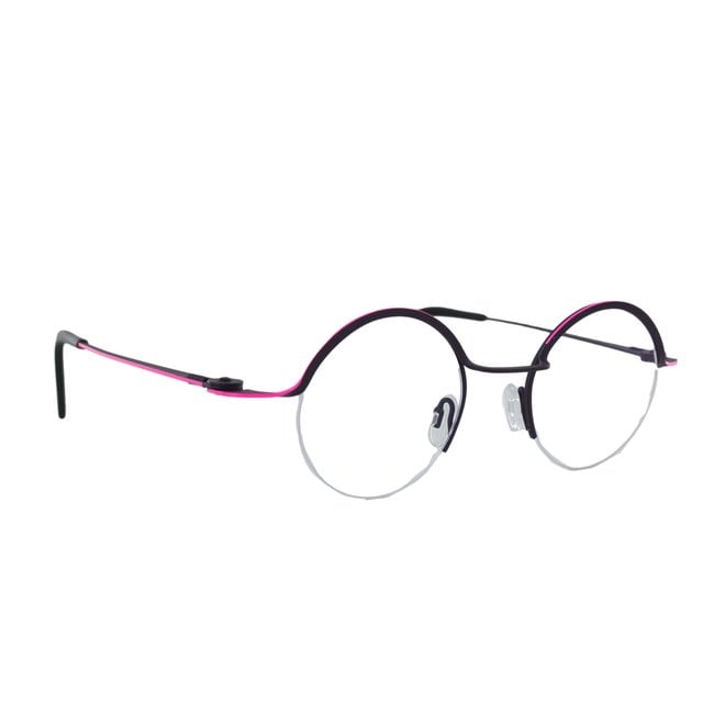 NICE THEO SHAPE Rx Eyeglasses FRAMES 449 Red Blue Cat Eye Belgium