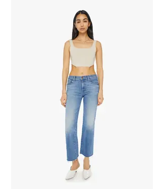 Mother midrise rambler ankle fray jean mother