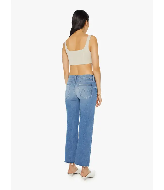 Mother midrise rambler ankle fray jean mother